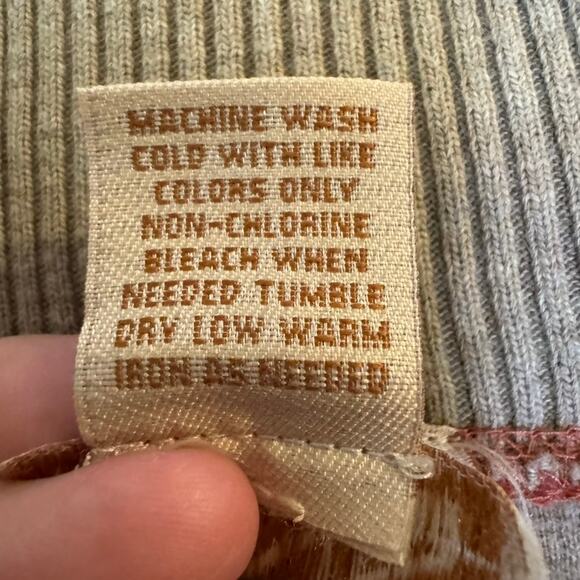 Jos. A. Bank Rust Brown 1/4 Zip Cotton Pullover Sweater Men Large Casual Classic - Picture 5 of 6